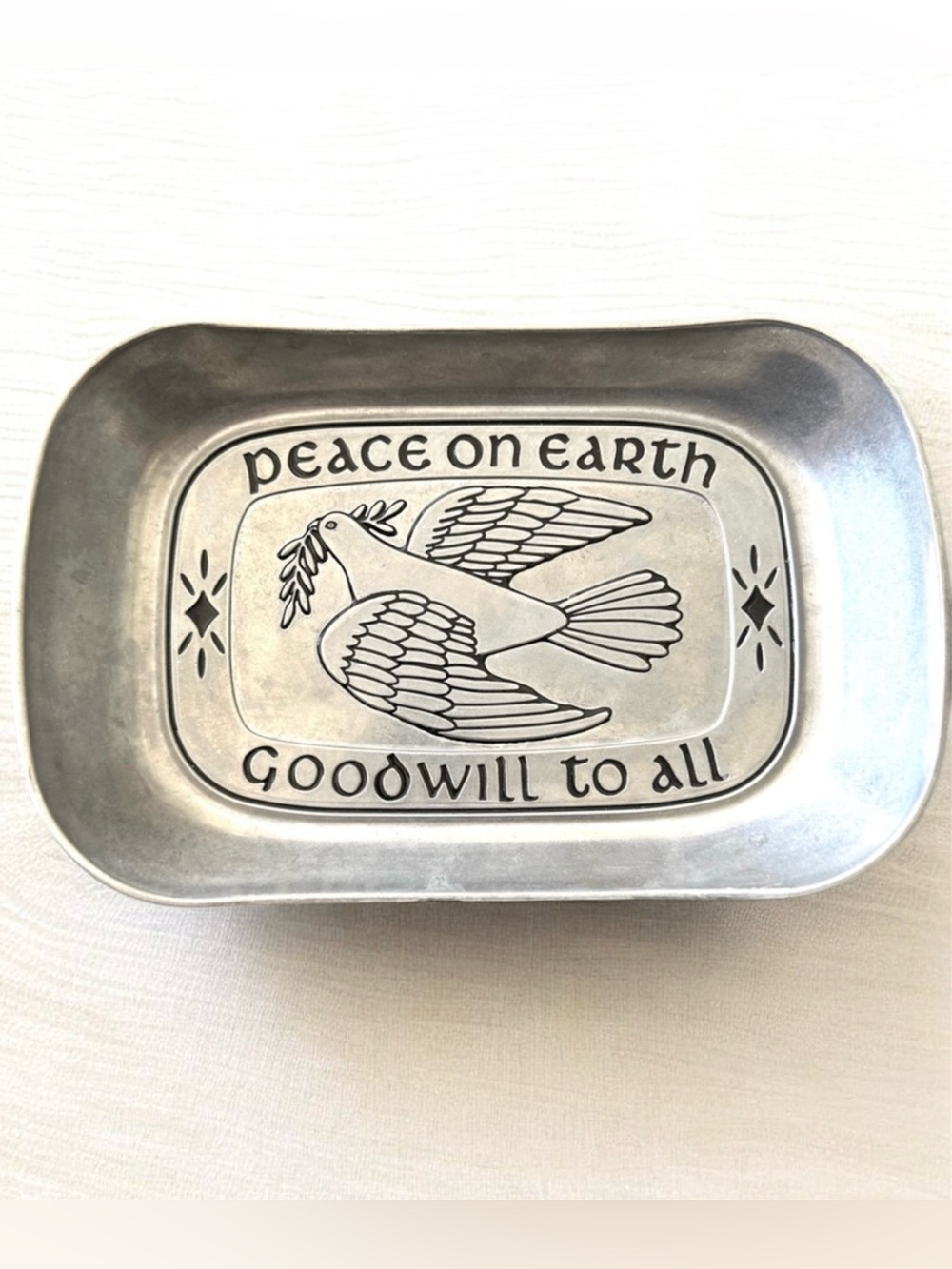 Peace on Earth Metal Tray